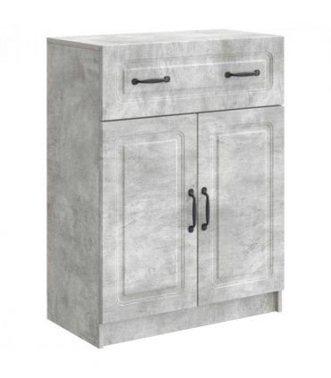 vidaXL Sideboard Concrete Grey 66 x 34.5 x 87 cm Engineered Wood — V0672122657