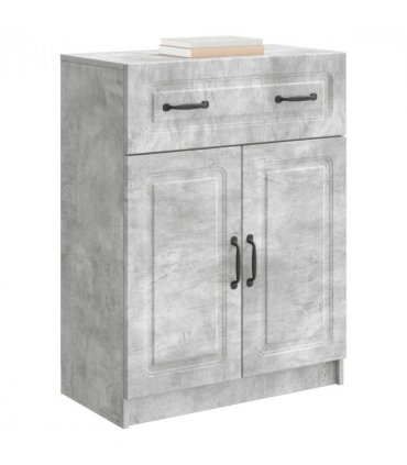 vidaXL Sideboard Concrete Grey 66 x 34.5 x 87 cm Engineered Wood — V0672122657