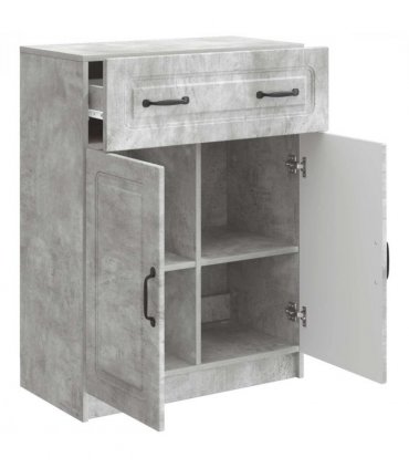 vidaXL Sideboard Concrete Grey 66 x 34.5 x 87 cm Engineered Wood — V0672122657