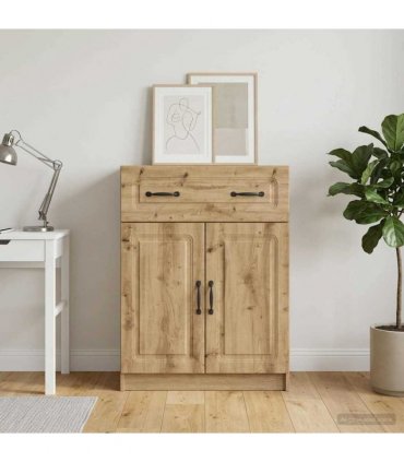 vidaXL Sideboard Artisan Oak 66 x 34.5 x 87 cm Engineered Wood — V0672122658