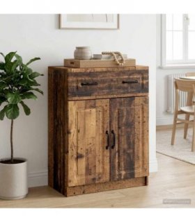 vidaXL Sideboard Old Wood 66 x 34.5 x 87 cm Engineered Wood — V0672122661