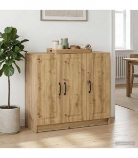 vidaXL Sideboard Artisan Oak 89 x 34.5 x 77 cm Engineered Wood — V0672122666