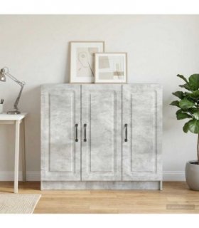 vidaXL Sideboard Concrete Grey 89 x 34.5 x 77 cm Engineered Wood — V0672122669