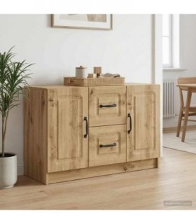 vidaXL Sideboard Artisan Oak 89 x 34.5 x 57 cm Engineered Wood — V0672122670