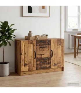 vidaXL Sideboard Old Wood 89 x 34.5 x 57 cm Engineered Wood — V0672122674