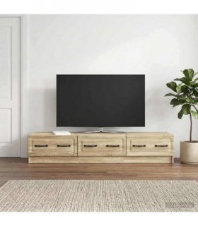 vidaXL TV Cabinet Sonoma Oak 147 x 34.5 x 27 cm Engineered Wood — V0672122717