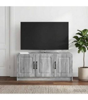 vidaXL TV Cabinet Grey Sonoma 99 x 34.5 x 47 cm Engineered Wood — V0672122720