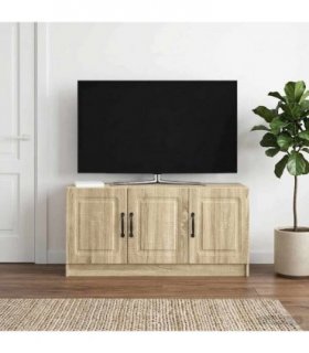 vidaXL TV Cabinet Sonoma Oak 99 x 34.5 x 47 cm Engineered Wood — V0672122722