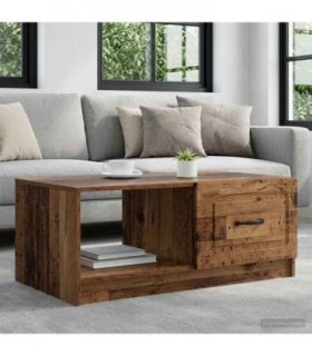 vidaXL Coffee Table Old Wood 90 x 50 x 37 cm Engineered Wood — V0672122729