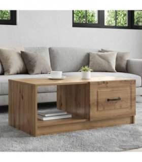 vidaXL Coffee Table Artisan Oak 90 x 50 x 37 cm Engineered Wood — V0672122731