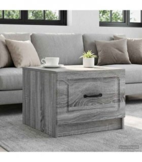 vidaXL Coffee Table Grey Sonoma 49 x 50 x 37 cm Engineered Wood — V0672122734