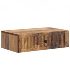 vidaXL Wall-Mounted Side Table Wall-mounted Old Wood 59 x 34.5 x 17 cm