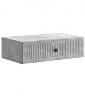 vidaXL Wall-Mounted Side Table Concrete Grey 59 x 34.5 x 17 cm — V0672122752