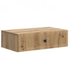 vidaXL Wall-Mounted Side Table Artisan Oak 59 x 34.5 x 17 cm — V0672122762