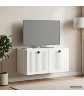 vidaXL Wall-Mounted TV Cabinet High Gloss White 59.5 x 31 x 30 cm — V0672122765