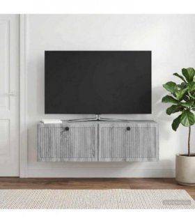 vidaXL Wall-Mounted TV Cabinet Grey Sonoma 98 x 31 x 30 cm — V0672122773