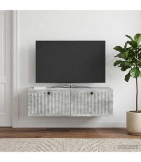 vidaXL Wall-Mounted TV Cabinet Concrete Grey 98 x 41 x 30 cm — V0672122775