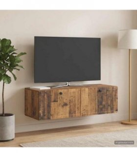 vidaXL Wall-Mounted TV Cabinet Wall-mounted Old Wood 98 x 41 x 30 cm