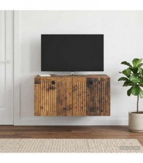 vidaXL Wall-Mounted TV Cabinet Wall-mounted Old Wood 59.5 x 41 x 30 cm