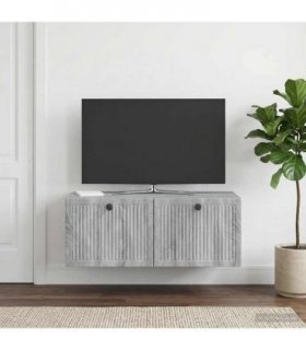 vidaXL Wall-Mounted TV Cabinet Grey Sonoma 78.5 x 41 x 30 cm — V0672122780