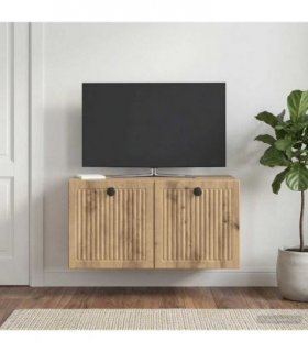 vidaXL Wall-Mounted TV Cabinet Artisan Oak 59.5 x 31 x 30 cm — V0672122787