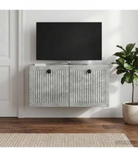 vidaXL Wall-Mounted TV Cabinet Concrete Grey 59.5 x 31 x 30 cm — V0672122791