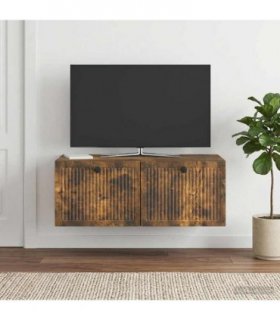vidaXL Wall-Mounted TV Cabinet Smoked Oak 78.5 x 41 x 30 cm — V0672122792