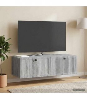 vidaXL Wall-Mounted TV Cabinet Grey Sonoma 98 x 41 x 30 cm — V0672122793