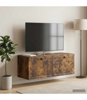 vidaXL Wall-Mounted TV Cabinet Smoked Oak 78.5 x 31 x 30 cm — V0672122806