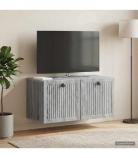vidaXL Wall-Mounted TV Cabinet Grey Sonoma 59.5 x 31 x 30 cm — V0672122807