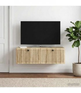 vidaXL Wall-Mounted TV Cabinet Wall-mounted Sonoma Oak 98 x 41 x 30 cm