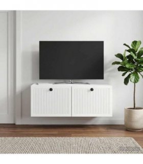 vidaXL Wall-Mounted TV Cabinet High Gloss White 78.5 x 41 x 30 cm — V0672122811