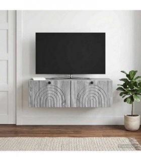 vidaXL Wall-Mounted TV Cabinet Grey Sonoma 98 x 31 x 30 cm — V0672122871