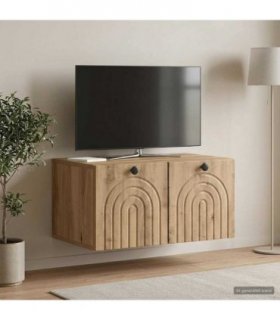 vidaXL Wall-Mounted TV Cabinet Artisan Oak 59.5 x 41 x 30 cm — V0672122873