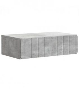 vidaXL Wall-Mounted Side Table Concrete Grey 59 x 34.5 x 17 cm — V0672122885