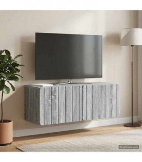 vidaXL Wall-Mounted TV Cabinet Grey Sonoma 78.5 x 31 x 30 cm — V0672122901