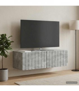 vidaXL Wall-Mounted TV Cabinet Concrete Grey 98 x 41 x 30 cm — V0672122912