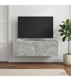 vidaXL Wall-Mounted TV Cabinet Concrete Grey 98 x 41 x 30 cm — V0672122970