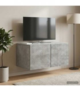 vidaXL Wall-Mounted TV Cabinet Concrete Grey 59.5 x 41 x 30 cm — V0672122977