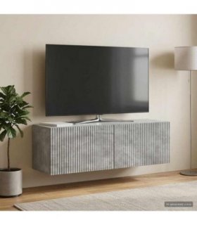 vidaXL Wall-Mounted TV Cabinet Concrete Grey 98 x 31 x 30 cm — V0672122984