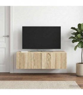 vidaXL Wall-Mounted TV Cabinet Wall-mounted Sonoma Oak 98 x 41 x 30 cm — V0672122990