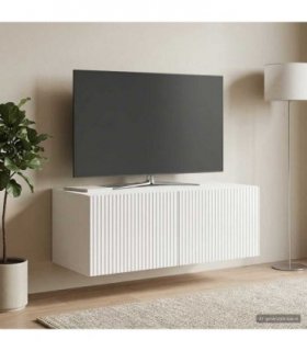 vidaXL Wall-Mounted TV Cabinet High Gloss White 78.5 x 41 x 30 cm — V0672122991