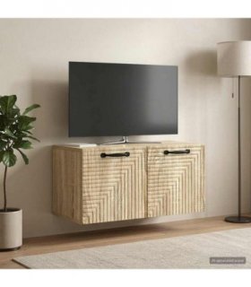 vidaXL Wall-Mounted TV Cabinet Sonoma Oak 59.5 x 31 x 30 cm — Size: 59.5 x 31 cm