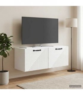 vidaXL Wall-Mounted TV Cabinet High Gloss White 78.5 x 31 x 30 cm — Size: 78.5 x 31 cm