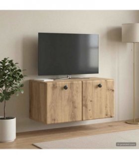 vidaXL Wall-Mounted TV Cabinet 59.5 x 31 x 30 cm Artisan Oak — Size: 59.5 x 31 cm