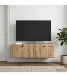vidaXL Wall-Mounted TV Cabinet 98 x 31 x 30 cm Artisan Oak — Size: 98 x 31 cm