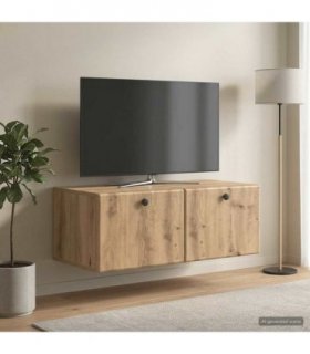 vidaXL Wall-Mounted TV Cabinet 78.5 x 41 x 30 cm Artisan Oak — Size: 78.5 x 41 cm