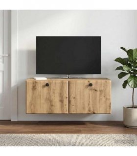 vidaXL Wall-Mounted TV Cabinet 78.5 x 31 x 30 cm Artisan Oak — Size: 78.5 x 31 cm
