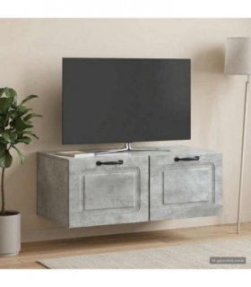 vidaXL Wall-Mounted TV Cabinet Concrete Grey 78.5 x 41 x 30 cm — Size: 78.5 x 41 cm — V0672123136