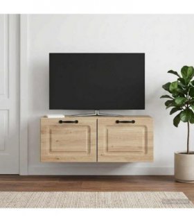 vidaXL Wall-Mounted TV Cabinet Concrete Grey 78.5 x 31 x 30 cm — Size: 78.5 x 31 cm — V0672123144